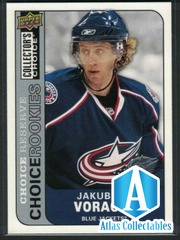 08-09 Upper Deck Collectors Jakub Voracek RC #247 Choice Reserve Blue Jackets